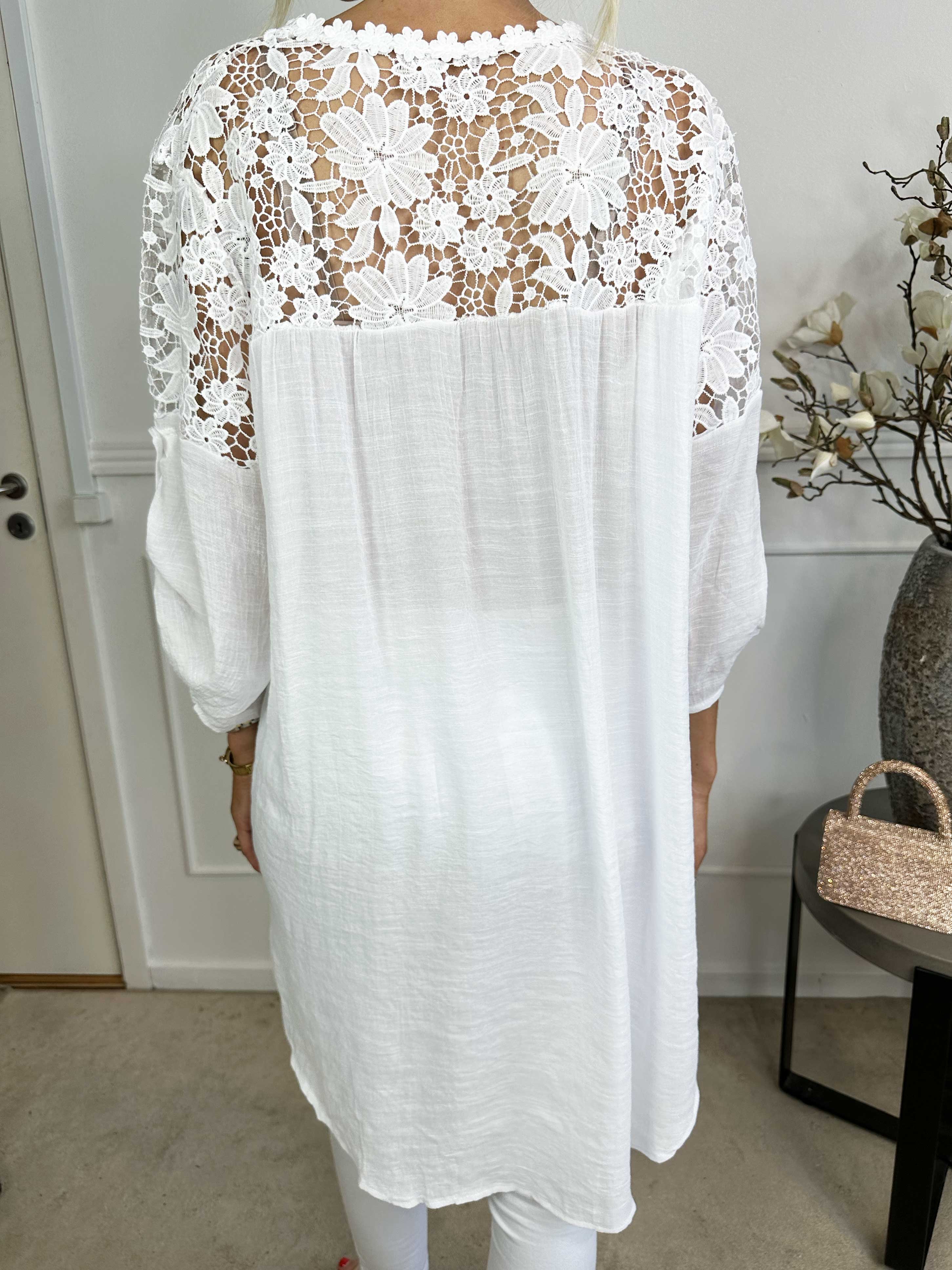 Juliette - Tunika i bomuldsblanding med broderinger